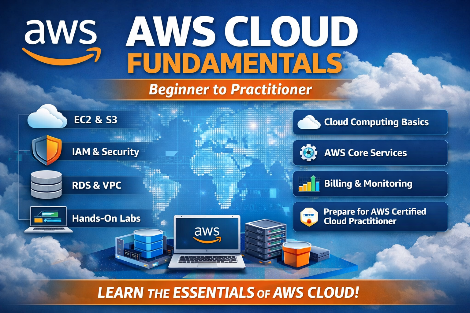 AWS Cloud Fundamentals – Beginner to Practitioner by Vishaal